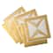 6 Packs: 3 ct. (18 total) Gold Treat Boxes with White Trim by Celebrate It®
